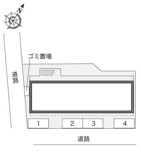 ★手数料０円★上尾市愛宕　月極駐車場（LP）